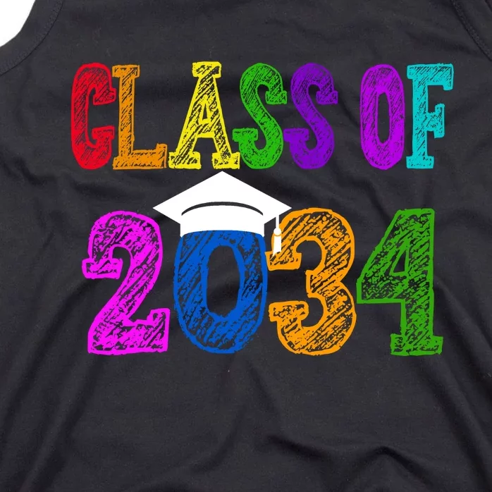 Class Of 2034 Graduation First Day Of School Tank Top