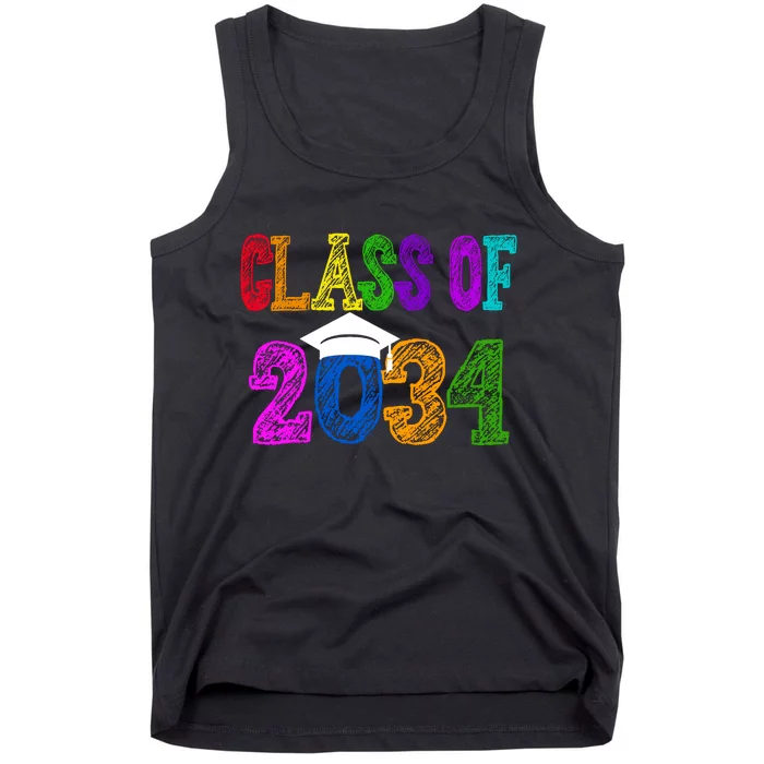 Class Of 2034 Graduation First Day Of School Tank Top