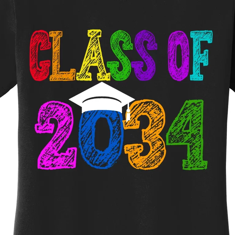 Class Of 2034 Graduation First Day Of School Women's T-Shirt