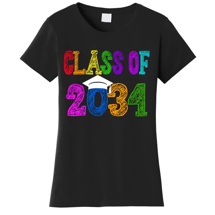 Class Of 2034 Graduation First Day Of School Women's T-Shirt