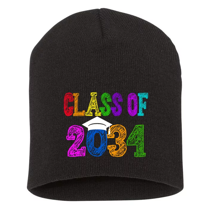 Class Of 2034 Graduation First Day Of School Short Acrylic Beanie