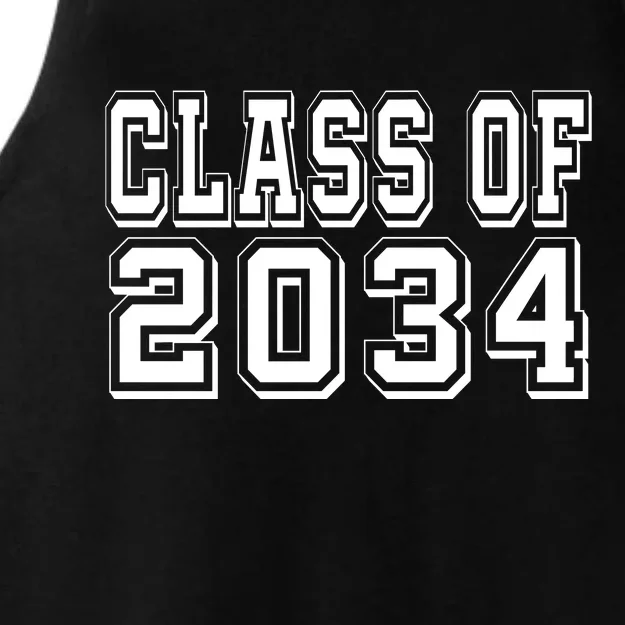 Class Of 2034 Grow With Me Ladies Tri-Blend Wicking Tank