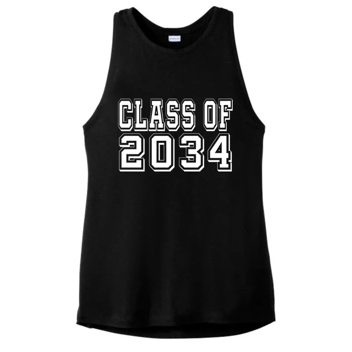 Class Of 2034 Grow With Me Ladies Tri-Blend Wicking Tank