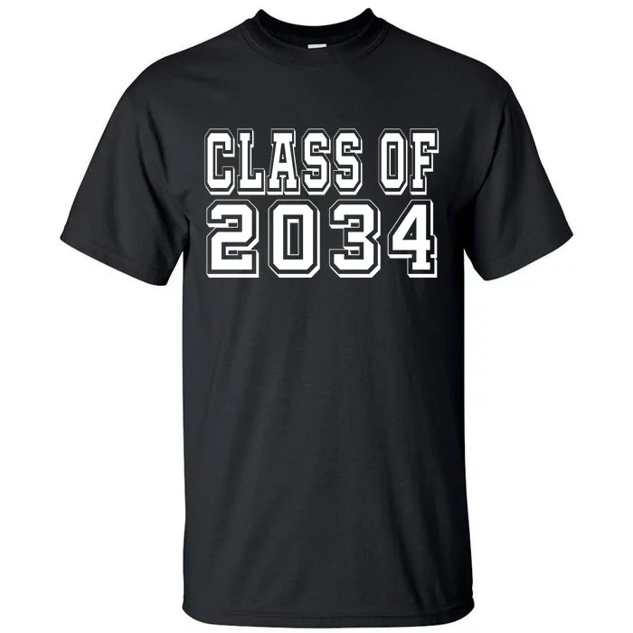 Class Of 2034 Grow With Me Tall T-Shirt