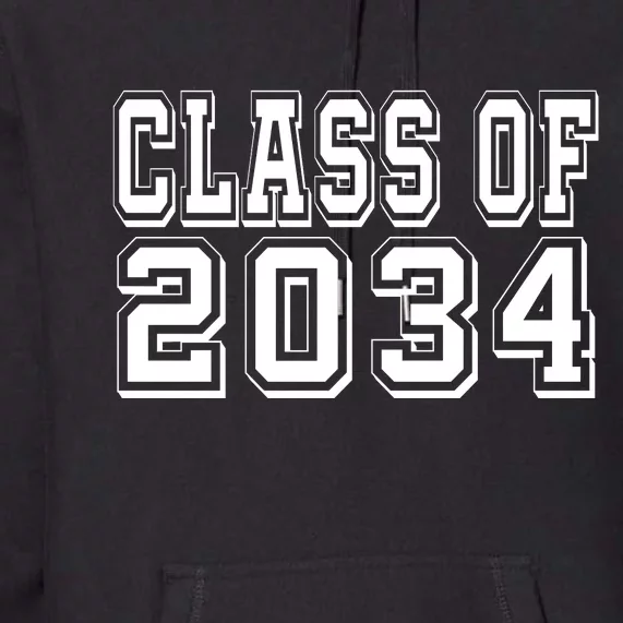 Class Of 2034 Grow With Me Premium Hoodie