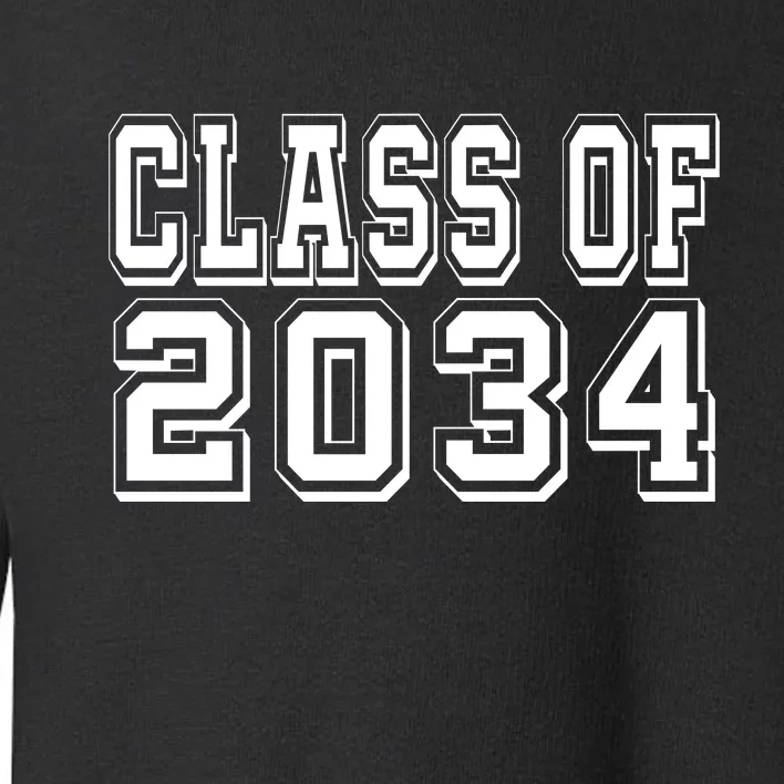 Class Of 2034 Grow With Me Toddler Sweatshirt