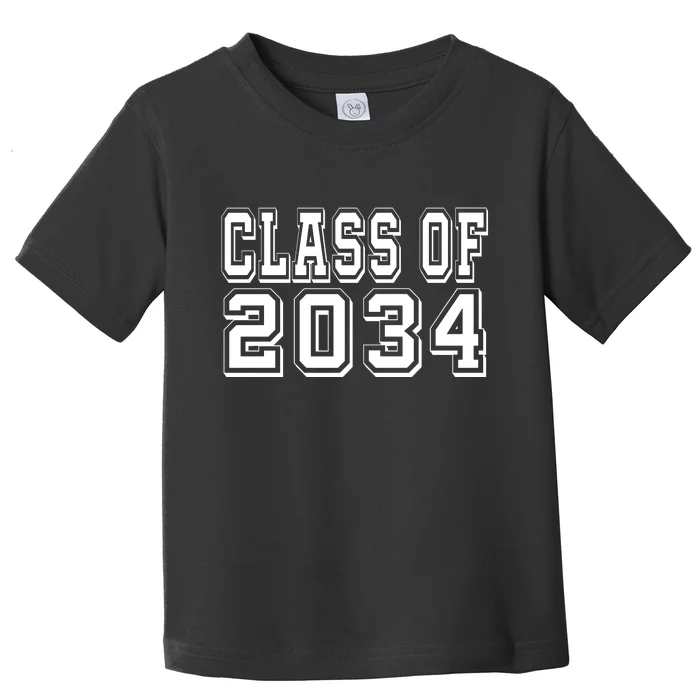 Class Of 2034 Grow With Me Toddler T-Shirt