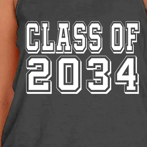 Class Of 2034 Grow With Me Women's Knotted Racerback Tank