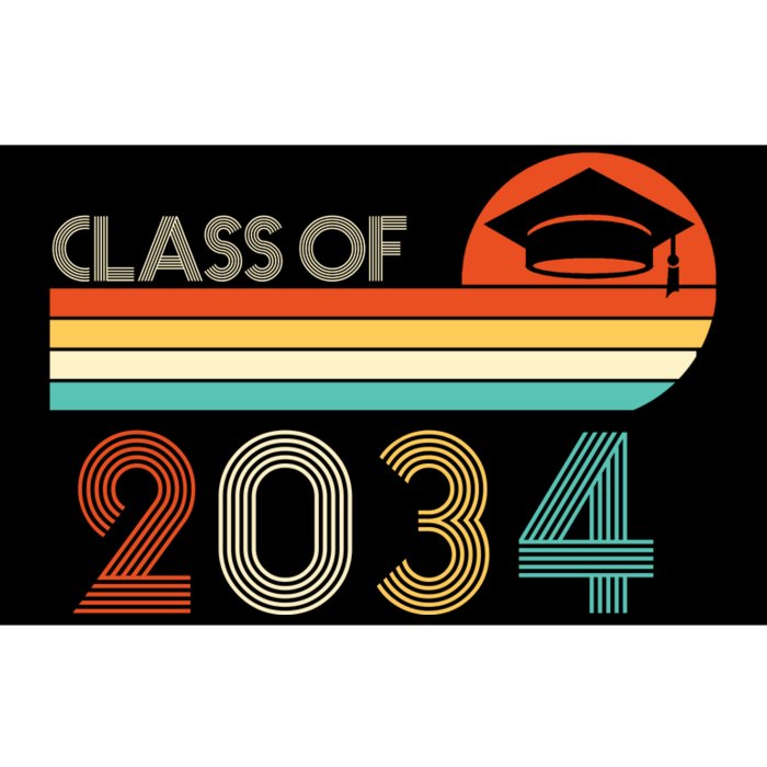 Class Of 2034 Grow With Me Pre-K Graduate Vintage Bumper Sticker