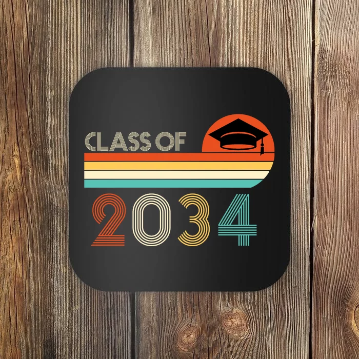 Class Of 2034 Grow With Me Pre-K Graduate Vintage Coaster