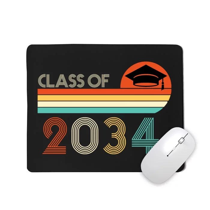 Class Of 2034 Grow With Me Pre-K Graduate Vintage Mousepad