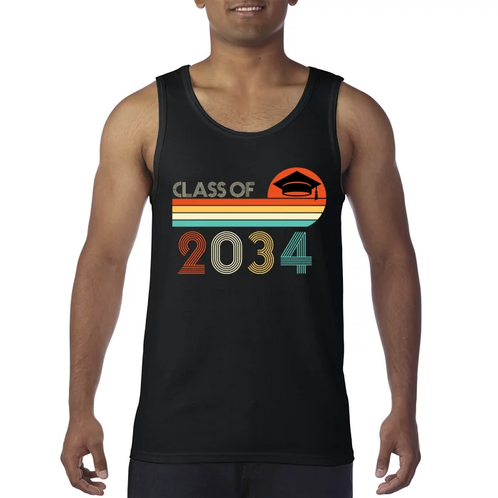 Class Of 2034 Grow With Me Pre-K Graduate Vintage Tank Top