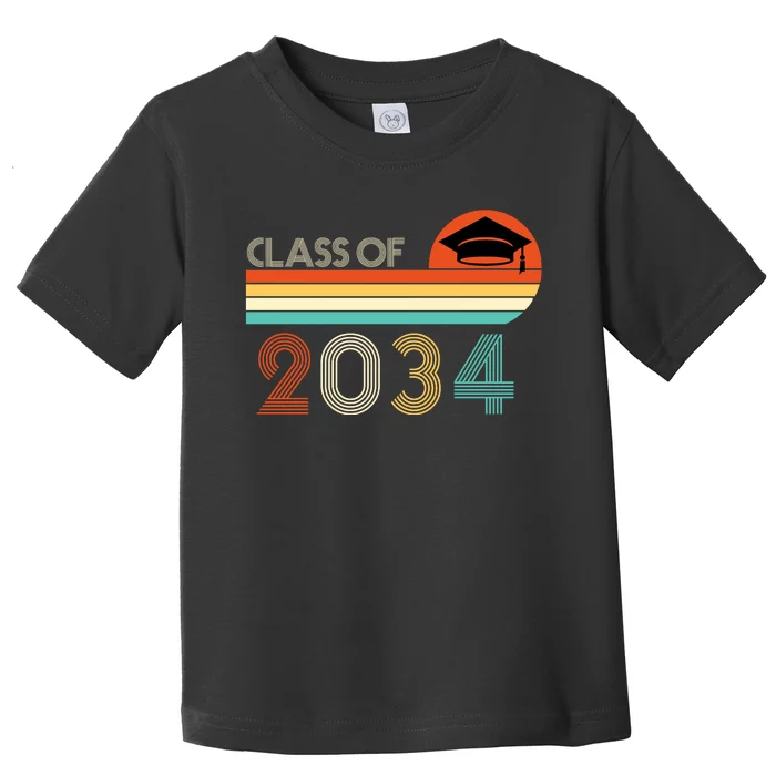 Class Of 2034 Grow With Me Pre-K Graduate Vintage Toddler T-Shirt