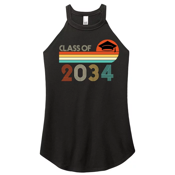 Class Of 2034 Grow With Me Pre-K Graduate Vintage Women’s Perfect Tri Rocker Tank