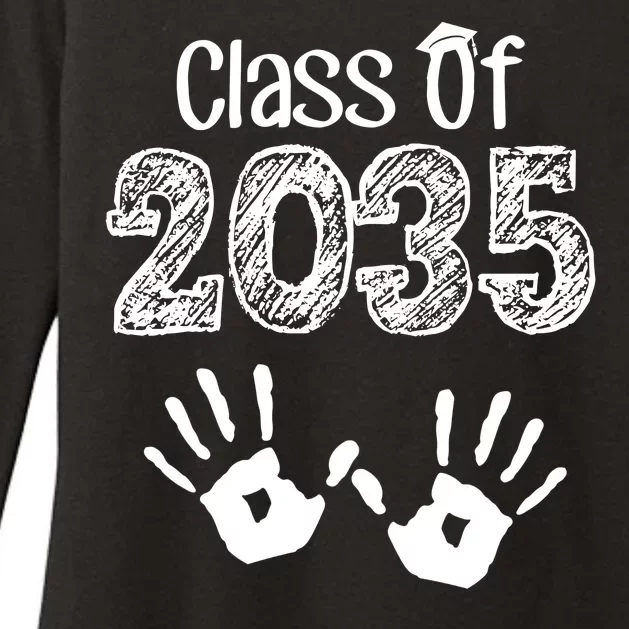 Class of 2035 Grow With Me Handprint Pre-K Womens CVC Long Sleeve Shirt