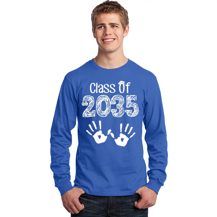 Class of 2035 Grow With Me Handprint Pre-K Long Sleeve Shirt