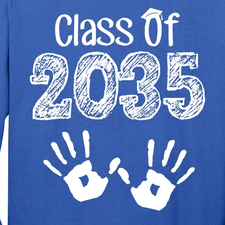 Class of 2035 Grow With Me Handprint Pre-K Long Sleeve Shirt