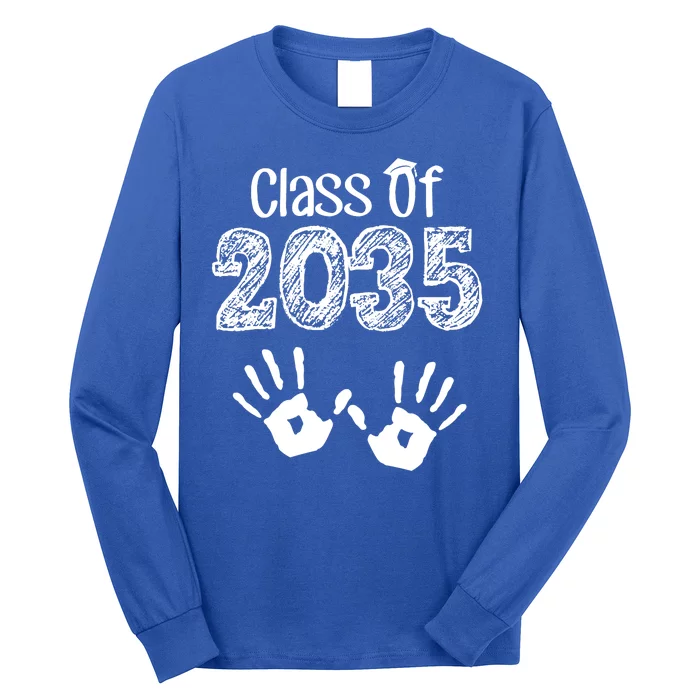 Class of 2035 Grow With Me Handprint Pre-K Long Sleeve Shirt