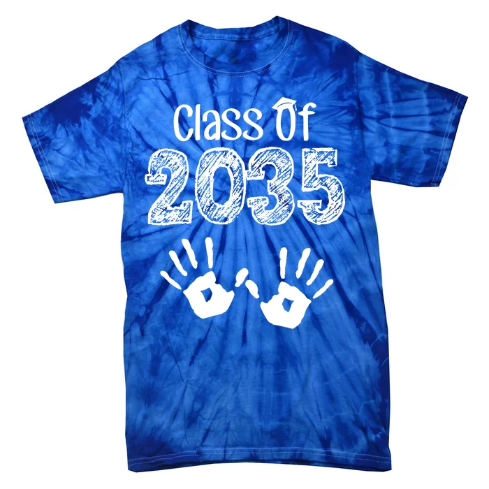 Class of 2035 Grow With Me Handprint Pre-K Tie-Dye T-Shirt