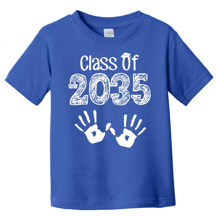 Class of 2035 Grow With Me Handprint Pre-K Toddler T-Shirt