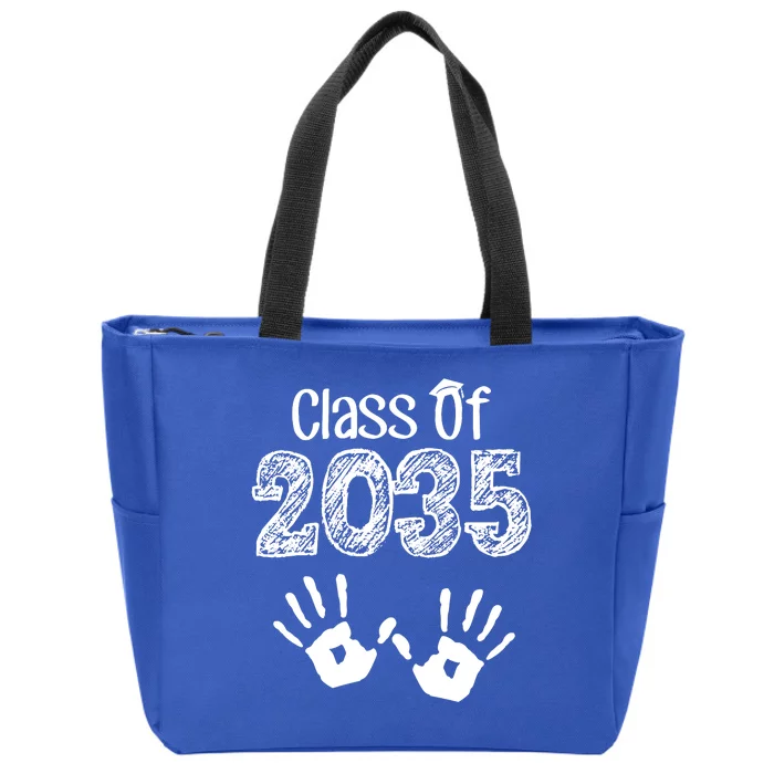 Class of 2035 Grow With Me Handprint Pre-K Zip Tote Bag