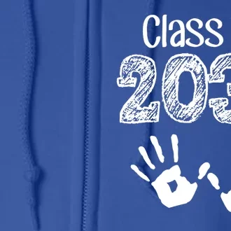 Class of 2035 Grow With Me Handprint Pre-K Full Zip Hoodie