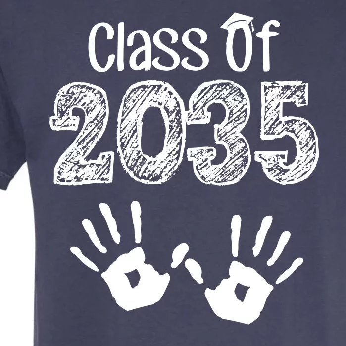 Class of 2035 Grow With Me Handprint Pre-K Garment-Dyed Heavyweight T-Shirt