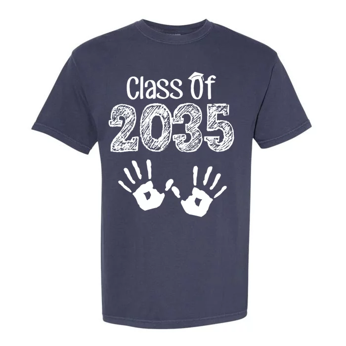 Class of 2035 Grow With Me Handprint Pre-K Garment-Dyed Heavyweight T-Shirt