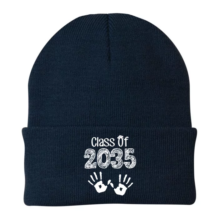 Class of 2035 Grow With Me Handprint Pre-K Knit Cap Winter Beanie