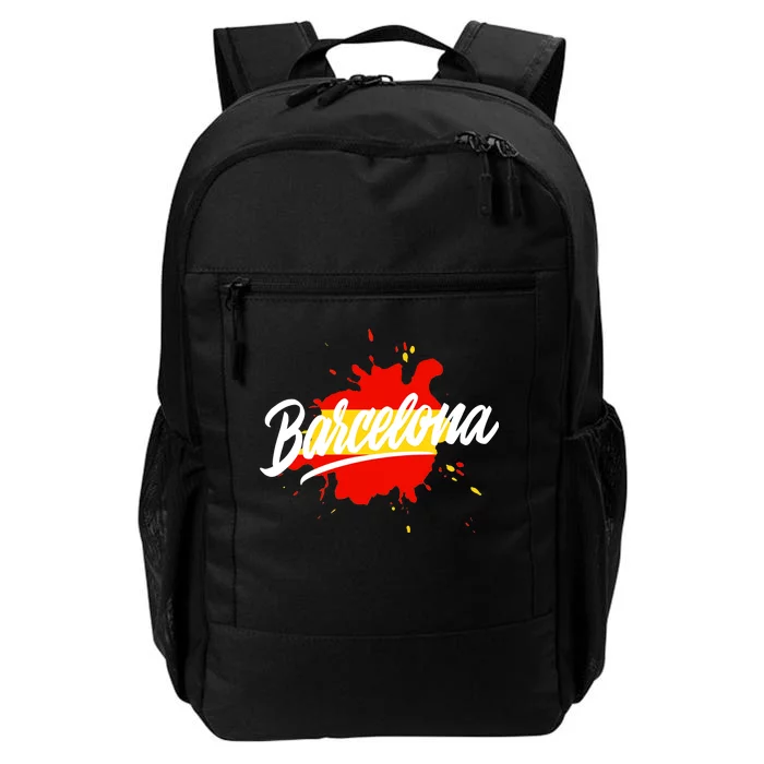 Classic Barcelona Flag Logo Daily Commute Backpack