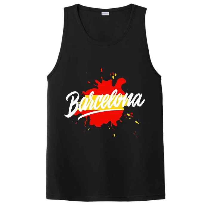 Classic Barcelona Flag Logo Performance Tank