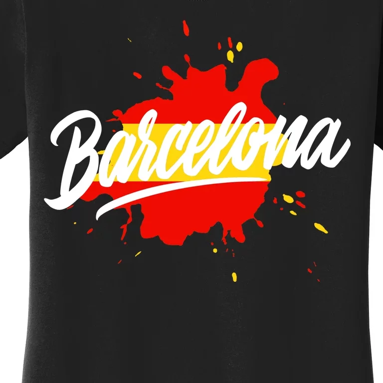 Classic Barcelona Flag Logo Women's T-Shirt