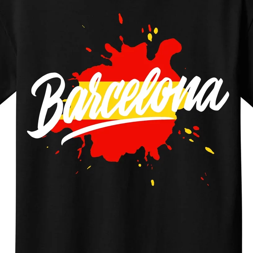 Classic Barcelona Flag Logo Kids T-Shirt