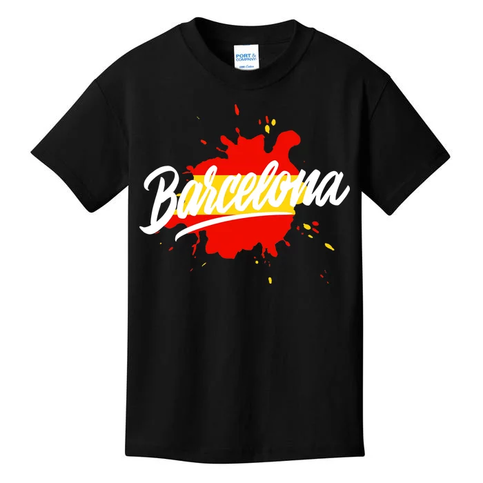 Classic Barcelona Flag Logo Kids T-Shirt