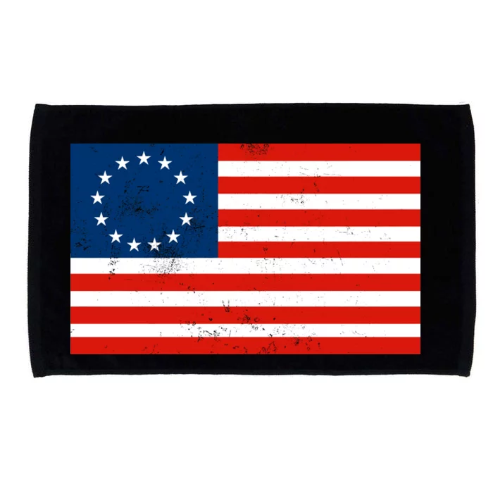 Classic Betsy Ross Flag Distressed Microfiber Hand Towel