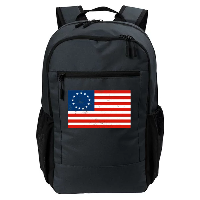 Classic Betsy Ross Flag Distressed Daily Commute Backpack