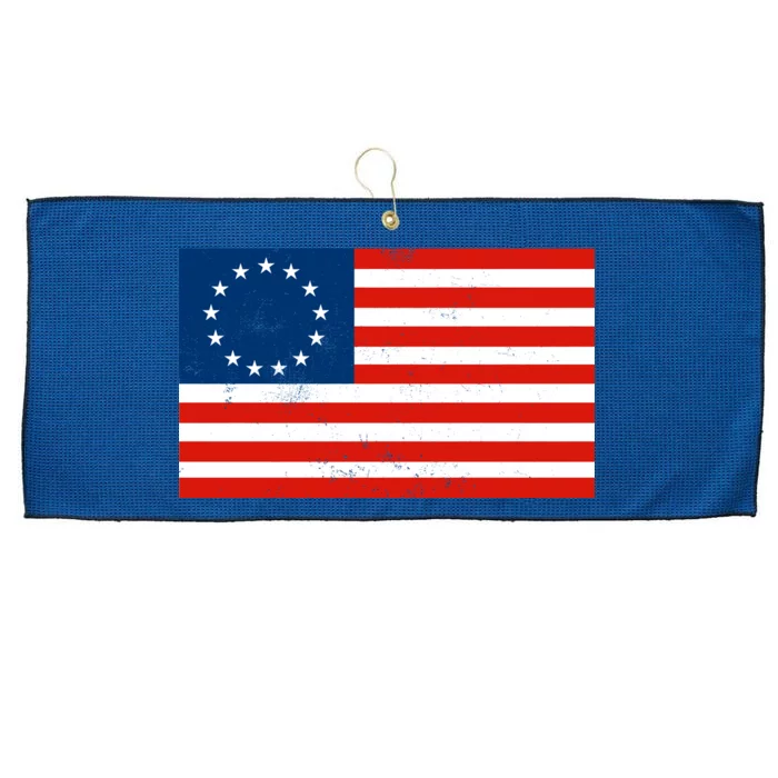 Classic Betsy Ross Flag Distressed Large Microfiber Waffle Golf Towel