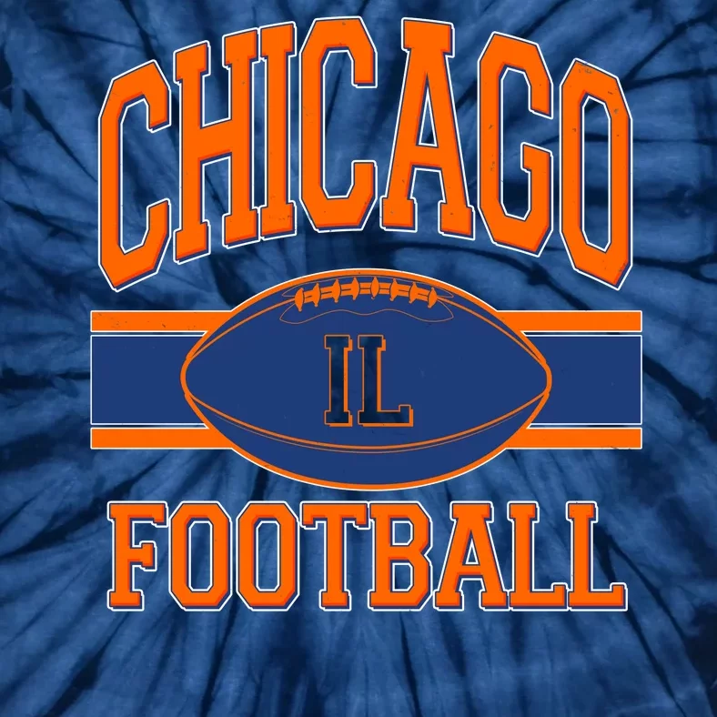 Classic Chicago IL Football Fan Logo Tie-Dye T-Shirt