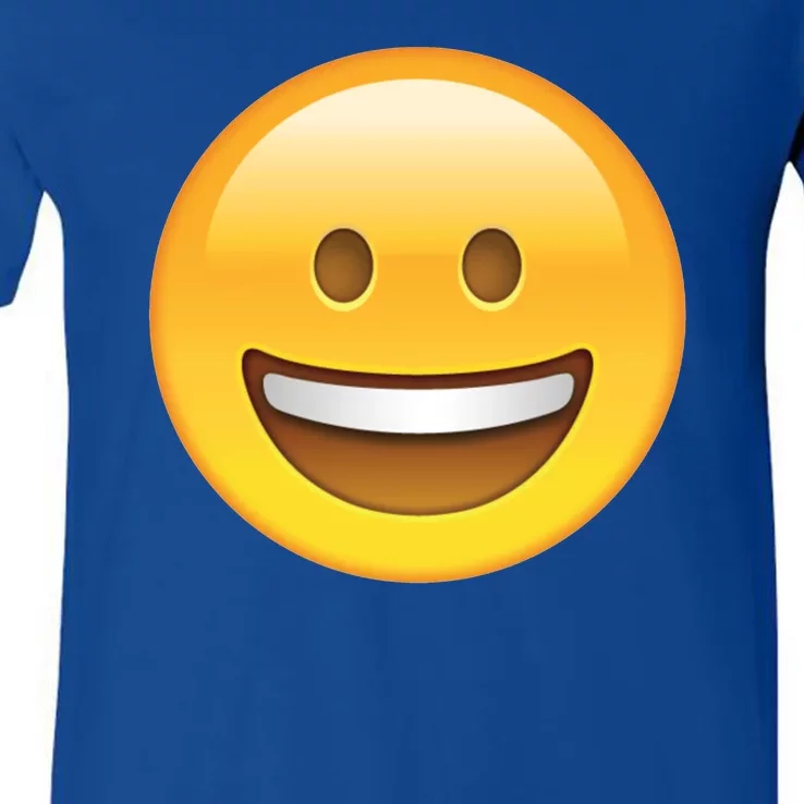 Classic Emoji Smiley Face V-Neck T-Shirt