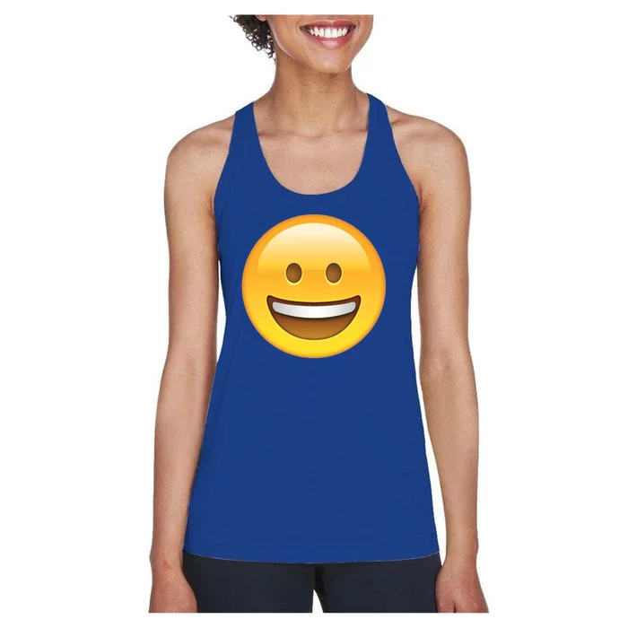 Classic Emoji Smiley Face Women's Racerback Tank