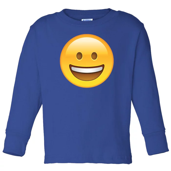 Classic Emoji Smiley Face Toddler Long Sleeve Shirt