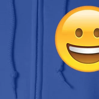 Classic Emoji Smiley Face Full Zip Hoodie