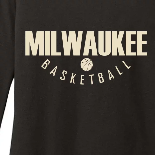 Classic Milwaukee Basketball Womens CVC Long Sleeve Shirt