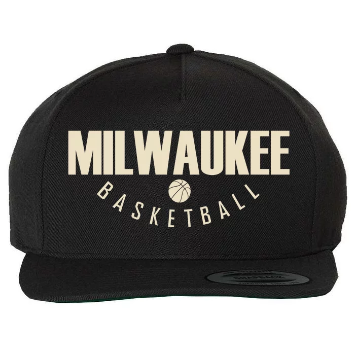 Classic Milwaukee Basketball Wool Snapback Cap