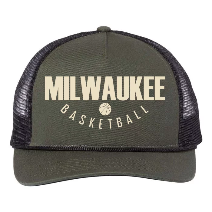 Classic Milwaukee Basketball Retro Rope Trucker Hat Cap