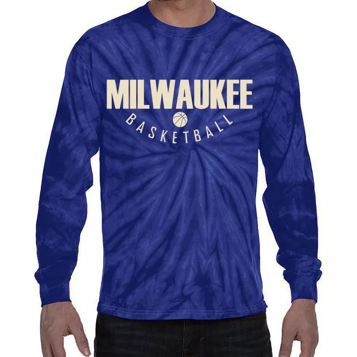 Classic Milwaukee Basketball Tie-Dye Long Sleeve Shirt