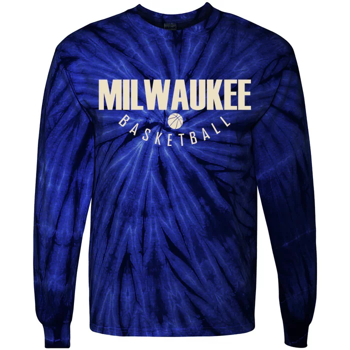 Classic Milwaukee Basketball Tie-Dye Long Sleeve Shirt