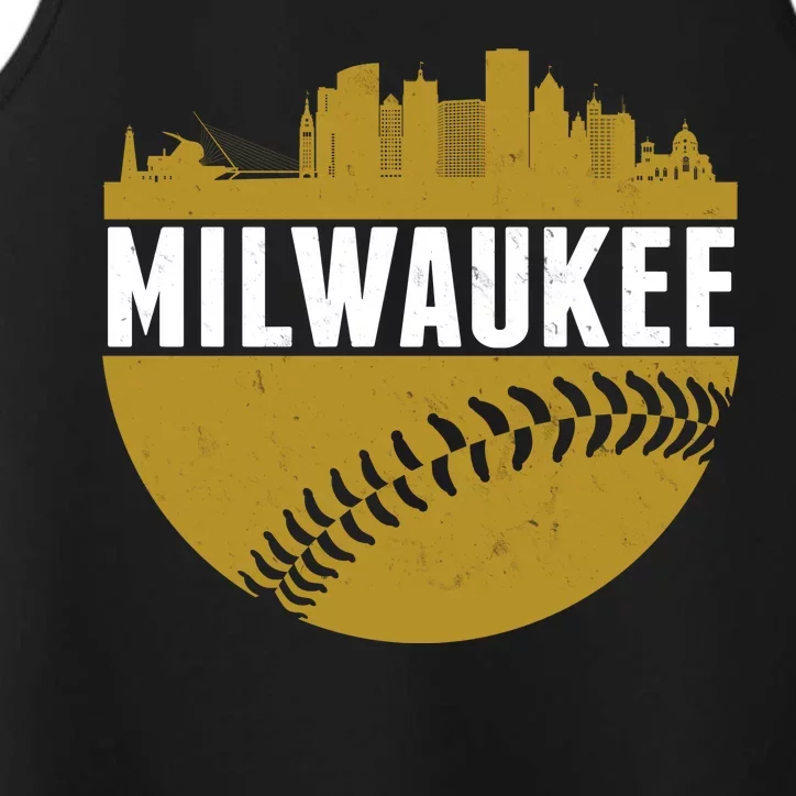 Classic Milwaukee Skyline Baseball Performance Tank