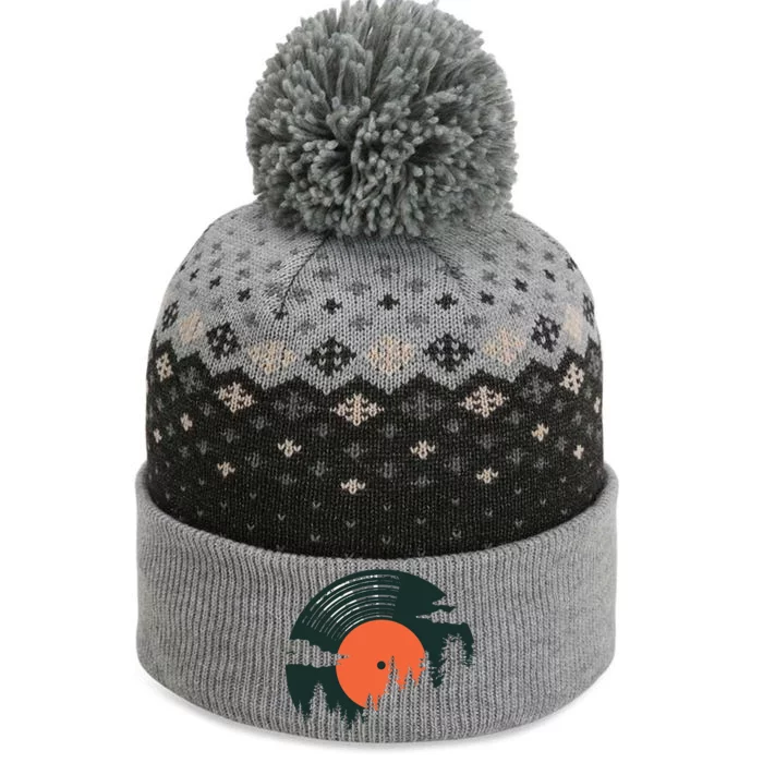 Classic Record Forest The Baniff Cuffed Pom Beanie