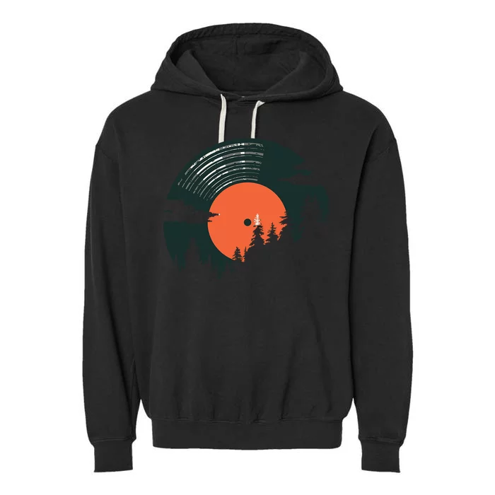 Classic Record Forest Garment-Dyed Fleece Hoodie